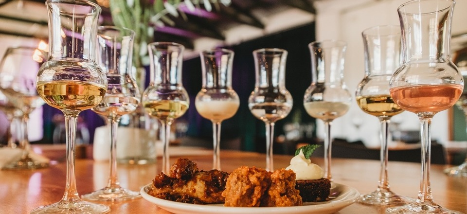 The Jolly Food Pairing Distiller With Feathers