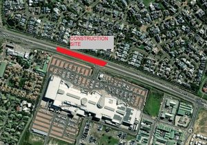 Construction of new right turn lane at Whale Coast Mall