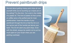 Fast Tip: Prevent Paintbrush Drips