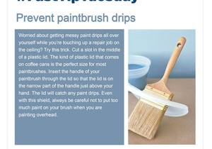 Fast Tip: Prevent Paintbrush Drips