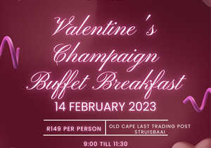 Valentine's Champaign Buffet Breakfast