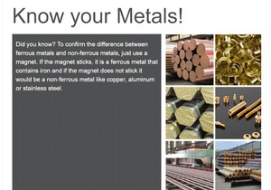 Fast Tip: Know your Metals