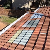 Roof paint samples