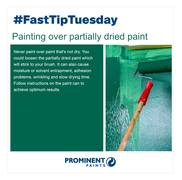 Fast Tip:Â Painting Over Partially Dried Paint