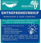LAST CHANCE TO REGISTER FOR THE ENTREPRENEURSHIP WORKSHOP