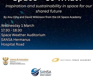 1 March 2023 Public Lecture:Â Space - so what?