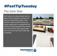 Fast Tip:Â Dark Colours on Wood