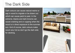 Fast Tip:Â Dark Colours on Wood