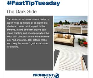 Fast Tip:Â Dark Colours on Wood