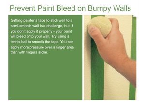 Fast Tip: Prevent Paint Bleed on Bumpy Walls