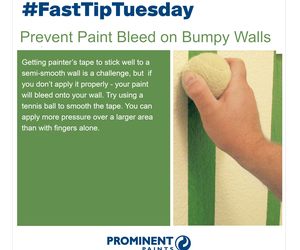 Fast Tip: Prevent Paint Bleed on Bumpy Walls