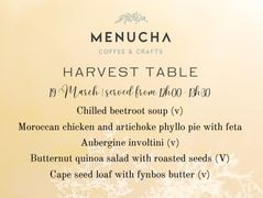 19 March 2023: Harvest Table