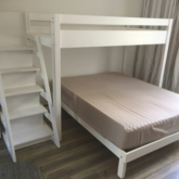 Bunk bed with bookshelf stairs - M + S Designs - Xplorioâ„¢ Gansbaai