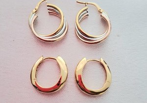 Yellow Gold Hoop Earrings