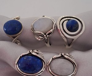 Lapis Lazuli andÂ Moonstone Rings