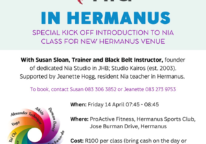 14 April 2023: Nia Class in Hermanus