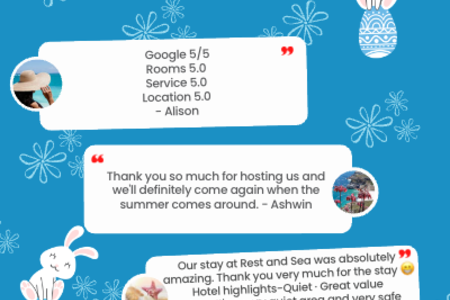 Rest and Sea Guest Reviews Mar - Apr 2022