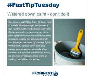 Fast Tip:Â Don't Water Down Paint