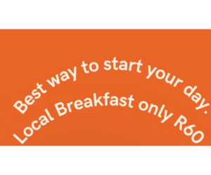 Local Breakfast: R60