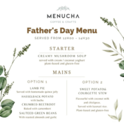 18 June 2023: Father's Day Menu