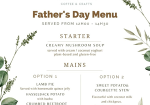 18 June 2023: Father's Day Menu