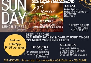 25 June 2023: Sunday Lunch Buffet