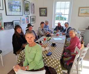 Sara Abbott's Art Event at Stanford Kitchen