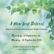 21 - 25 September 2023: A New Leaf Retreat at The Wild Pod