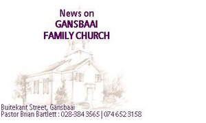Gansbaai Family Church GFC News