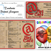 Menu and Business Card Design