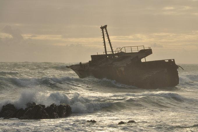 Shipwreck at the Southern Tip of Africa