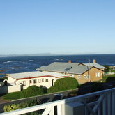 View of tidal pool and ocean