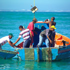 Fishermen in Struisbaai Harbour