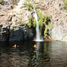 Swimming by Waterfalls