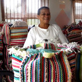 Cotton waste hand weaving