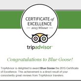 TripAdvisor Service Excellence Award 2015