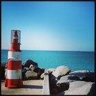Littlest lighthouse at Struisbaai harbour