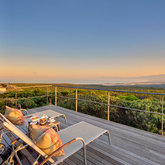 Panoramic views from the deck of a Forest Lodge