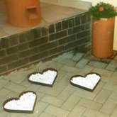 Garden Decor Steel Hearts