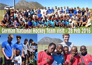 German National Hockey Team visit 28 Feb 2016