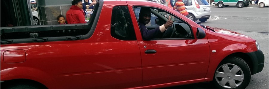 Cameron Padayachee van Gansbaai was die Wenner van â€˜n splinternuwe Nissan NP200 bakkie in die Win a Bakkie Promosie van die OK Groep. 