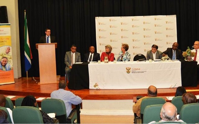 Western Cape Deputy Minister of Justice and Constitutional Development, Mr John Jeffery was pictured delivering a keynote address to a rapt audience at a recent ceremony held at the Overstrand Municipality to mark the official opening of the Hermanus Additional Court.