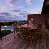 Open top deck with ocean view