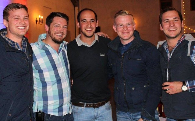 Juan Dyason, Andries Vermeulen, Paulus Franken, AndrÃ© Pieters en Willie Viljoen.