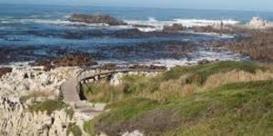 Pathways leading to main beach and harbour