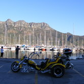 Hout Bay harbour. Chapmans Peak sunset tour.