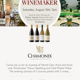 Superb Food & Wine Evening @ Manor House with Chamonix!