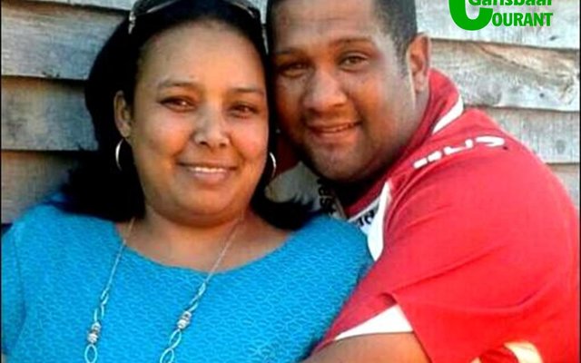 Wyle ChrisunÃ© Afrika saam met haar aanstaande, Duwayne Philander.