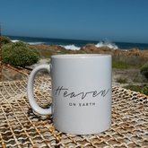 Enjoy a cup of coffee at our outside 'coffee shop' hearing the waves crash in front of you | mug by www.godsheartbeat.co.za They also sell amazing coffee!