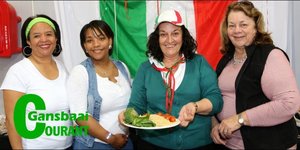 ItaliÃ« se Fynbos-sjefs is vlnr Charmain Visser, Erin Fourie, Marina Valoppi-Grove en Naideen Hickman.